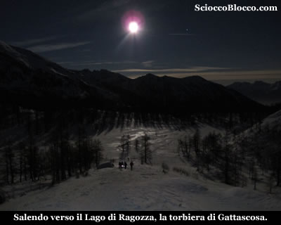 salita verso il lago